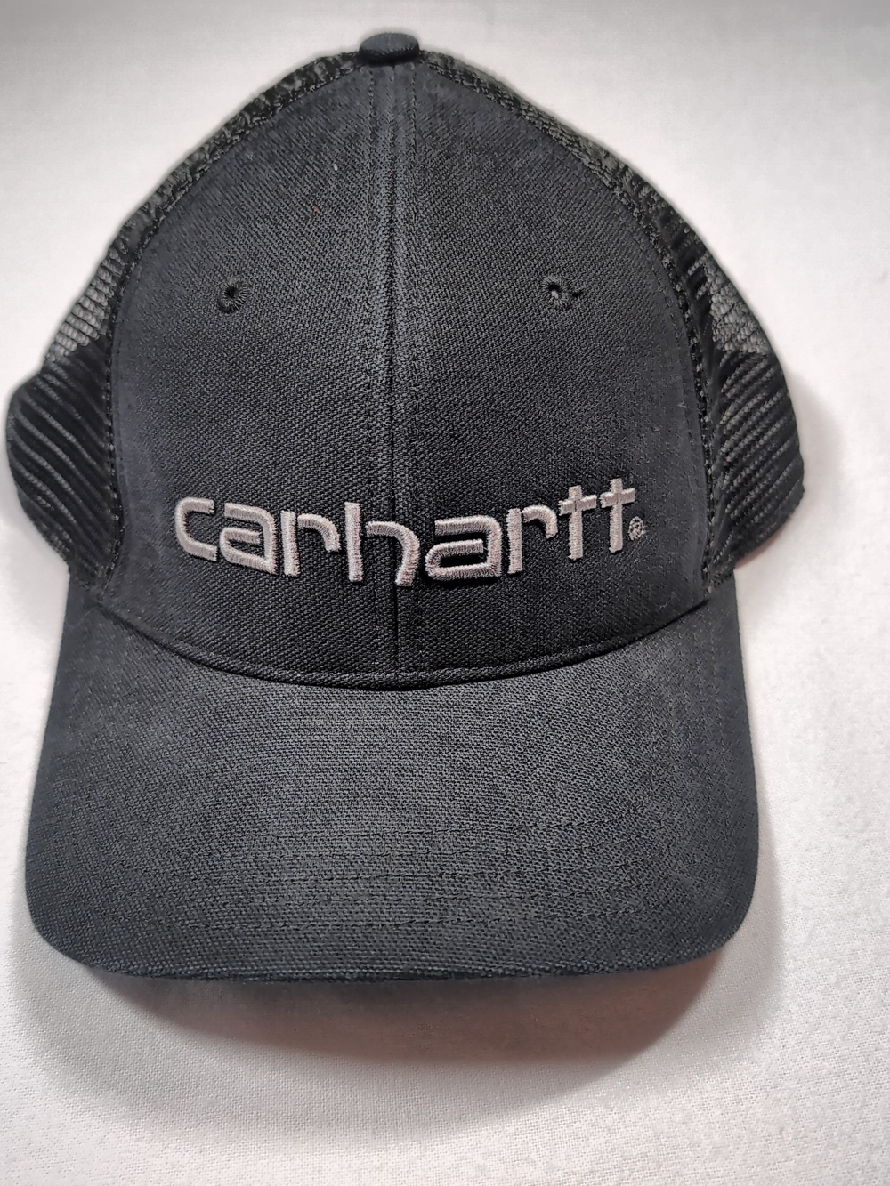 Carhartt Black Mesh Back Trucker Cap with Logo Patch